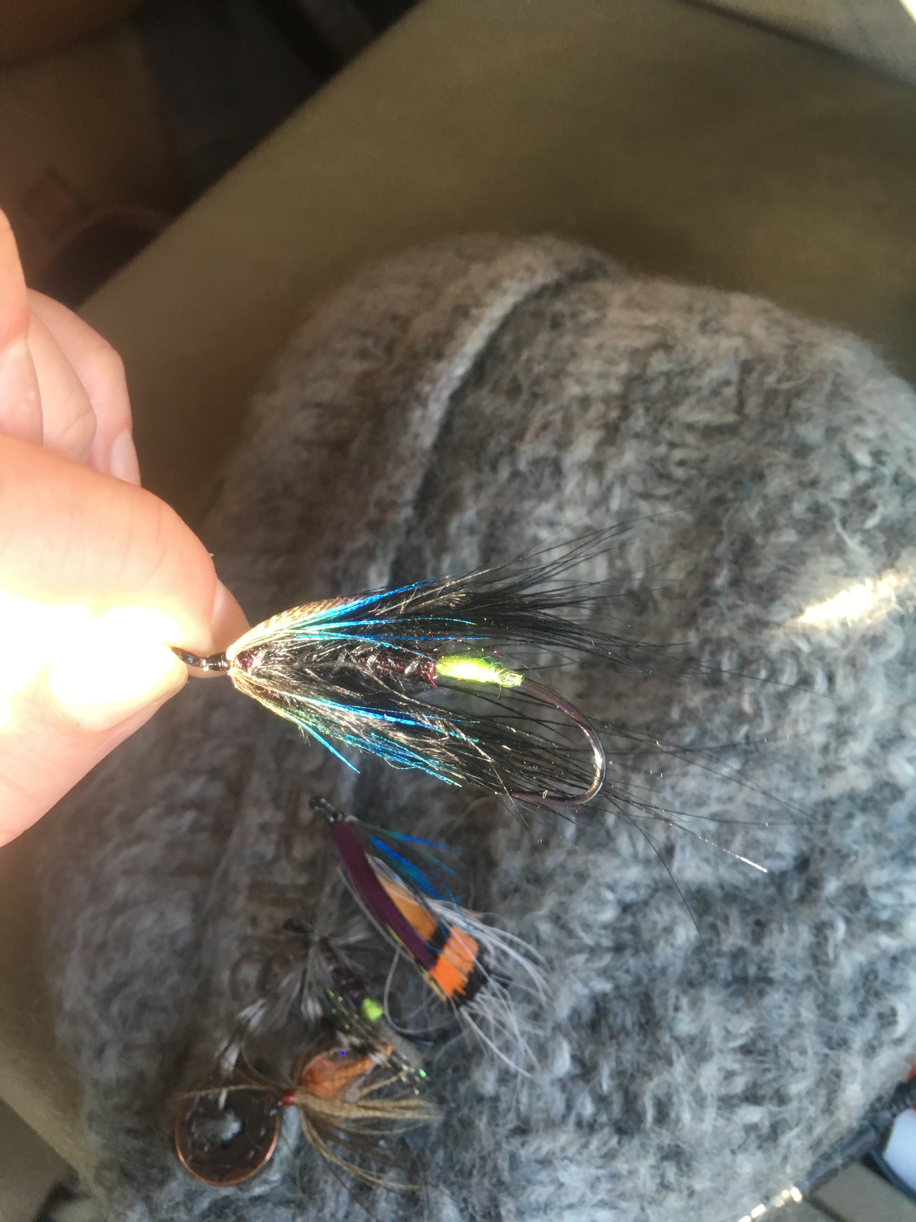 I hooked and lost my first CW Steelhead on this creation by Aaron Broughton