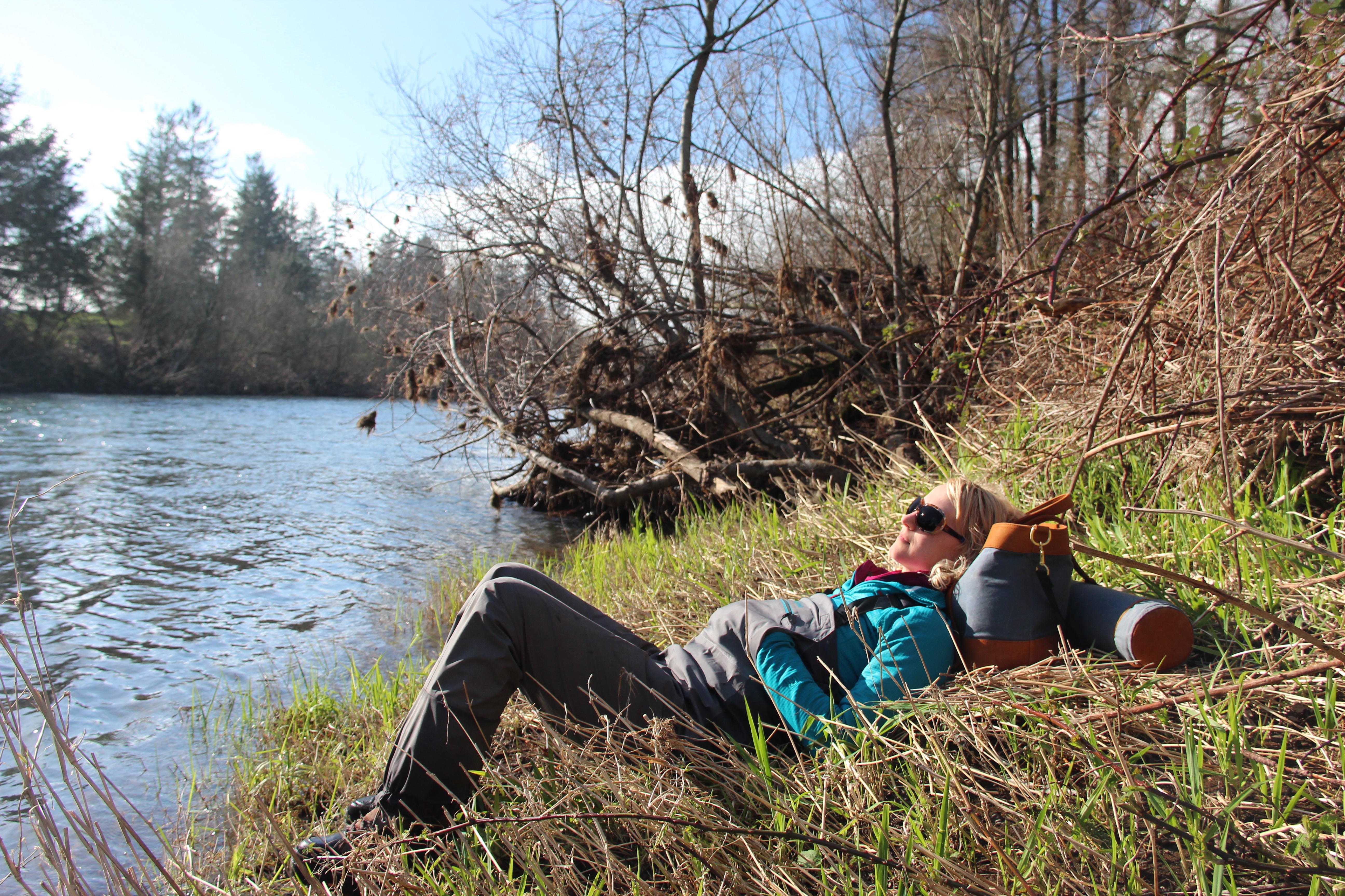 Soaking up all the benefits of fly fishing.